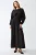 langen mouwen crew neck maxi jurk