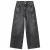 Mango Kids regular waist wide leg jeans met studs en print – grijs