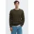 Selected katoenen regular fit gebreide trui – donkergroen