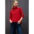 Street One Dames Sweater met opstaande kraag in Rood