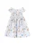 Chicco Jurk  lichtblauw / bruin / wit