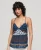 Superdry Vrouwen Geweven Camitopje met Print Blauw