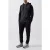 French Connection Logo Overhead Raglan Sweat Hoodie Black/charcoal Mel