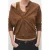 Mango gebreid vest bruin