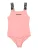 Calvin Klein Swimwear Badpak ‘Intense Power’  lichtgrijs / rosa / zwart