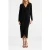 Forever New Erica Wrap Glitter Midi Dress Black