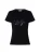 Rhinestone Embellished Round Neck T-shirt with Short Sleeves Wo –