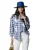 Colourful Rebel Talia Check Logo Blouse