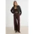 TRENDYOLMİLLA Dames Bruin Effen Wijde pijp Normale taille Broeken