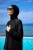 Zwarte tule detail volledige dekking badmode Burkini