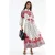 Bloemen Maxi Jurk met Hemdkraag en Knopen Sluiting