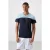 Heren T-shirt met kleurafwisseling en ronde hals
