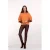 Geisha skinny high waist coated broek donkerrood