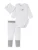 SCHIESSER Rompertje/body ‘ Baby Set unisex ‘  grijs / wit