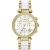 Michael Kors Parker MK6119 Dames Twee-Tonige Chronograaf Horloge 39 mm Goud & Wit
