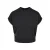 Urban Classics Dames/Dames Pigment Geverfd Kort Omgeslagen T-shirt (Zwart)