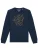 Watapparel Sweatshirt ‘Self Love’  navy / bruin / geel