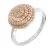 Orphelia Damesring 925 Sterling Zilver – Zilver/Roze ZR-7120