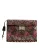 Multicolor Jacquard Bloemen Documenten Bureautas