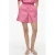 VILA regular high waist gestreepte casual short roze