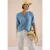 Blouse met 3/4 mouwen in denimlook