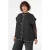 Zizzi Plus Size tweed geruite gilet met rafels – zwart/wit