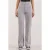 Hoge Taille Rechte Pantalon van Crepe met Knopsluiting