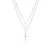 Luxenter ketting afgewerkt met rhodium – Frikca