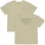 QPI T-shirt met backprint beige