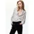 Mango geruite blouse – ecru