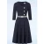 Topvintage exclusive ~ Betty swing jurk in navy