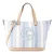 TOM TAILOR Shopper ‘Gilda’  lichtblauw / wit