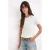 TRENDYOLMİLLA Dames Ecru Effen Kort Regular fit T-shirts