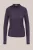 WE Fashion – Dames jersey top met studs en plooidetail – Donkerpaars –