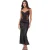 I Saw It First Dames/Dames Korset Top (Zwart)