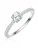 Trilani Ring  zilver / wit