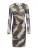 LeGer by Lena Gercke Jurk ‘Tamlyn’  lichtbeige / bruin / donkergrijs / zwart