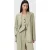 AllSaints Averie Ten Blazer Sage Green