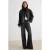 TRENDYOLMİLLA Dames Grijs Effen Wijde pijp Hoge taille Jeans