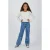 Vingino high waist wide leg jeans medium blue denim