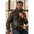 Heren Bruine Cow Leather Biker Blouson Jas – Bomber