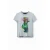 Desigual – Dames T-shirt – Grijs – Korte Mouw – Uniek Design