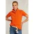 River Woods Orange Basic Cotton Polo Orange