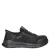 Skechers Work Hands Free Slip-In leren sneakers met logo – zwart