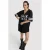 Alix the Label T-shirtjurk zwart