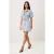 TRENDYOLMİLLA Dames Blauw Effen Kort / Mini Kort A-lijn Jurken