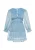 Usha Jurk  lichtblauw / offwhite