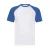 Fruit of the Loom Heren Valueweight Baseball T-shirt (Wit/royaal blauw)
