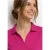 Street One Dames Poloshirt met korte mouwen en gespleten hals in Pink