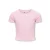 KIDS ONLY GIRL T-shirt rib gebreid roze